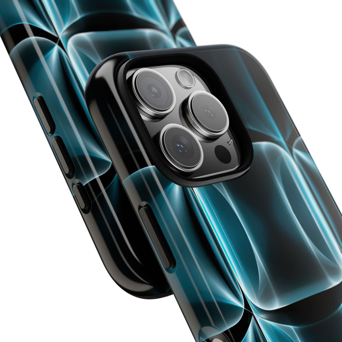 Cyan Core Matrix · Tough Phone Case for iPhone · Blue