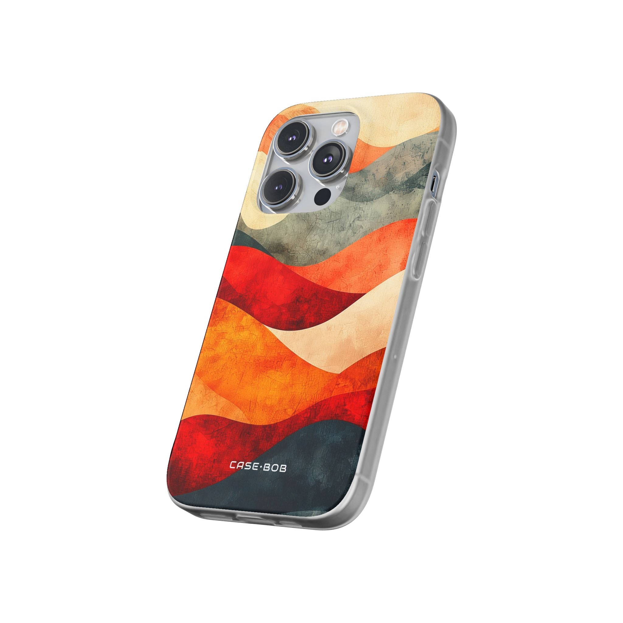 Cracked Wave Sunset iPhone 14 Pro Case - Soft