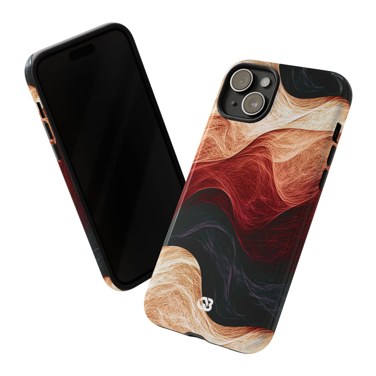 Ember Wave Dispersion · Tough Phone Case for iPhone · Red
