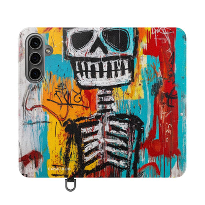Neon Skull Chaos - Samsung S24 Plus Case - Wallet