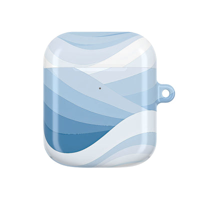 Glacial Contour · Hard Case for AirPods & AirPods Pro · Blue