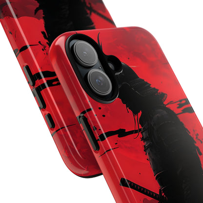 Samurai Bloodmoon iPhone 16 Plus Case - Tough