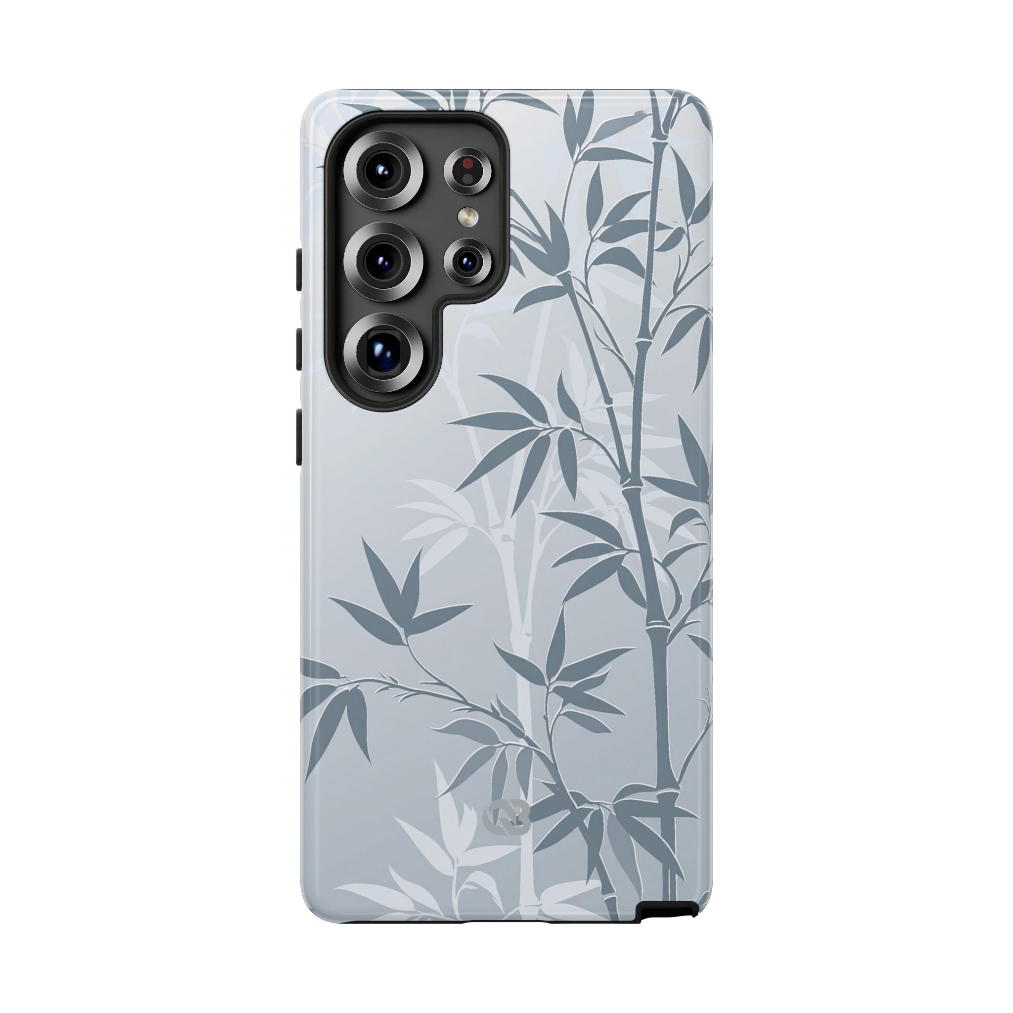 Blue Tough Phone Case for Samsung - Slate Bamboo Shadow