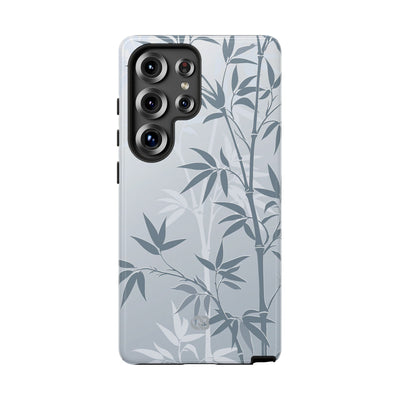 Blue Tough Phone Case for Samsung - Slate Bamboo Shadow