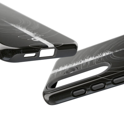 Black Tough Phone Case for Samsung - Obsidian Orbital Signal