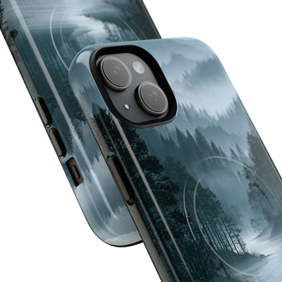Silent Nordic Fjord · Tough 2.0 Magnetic Phone Case for iPhone · Blue