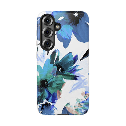 Blue Blossom Radiance Samsung S25 Case - Tough
