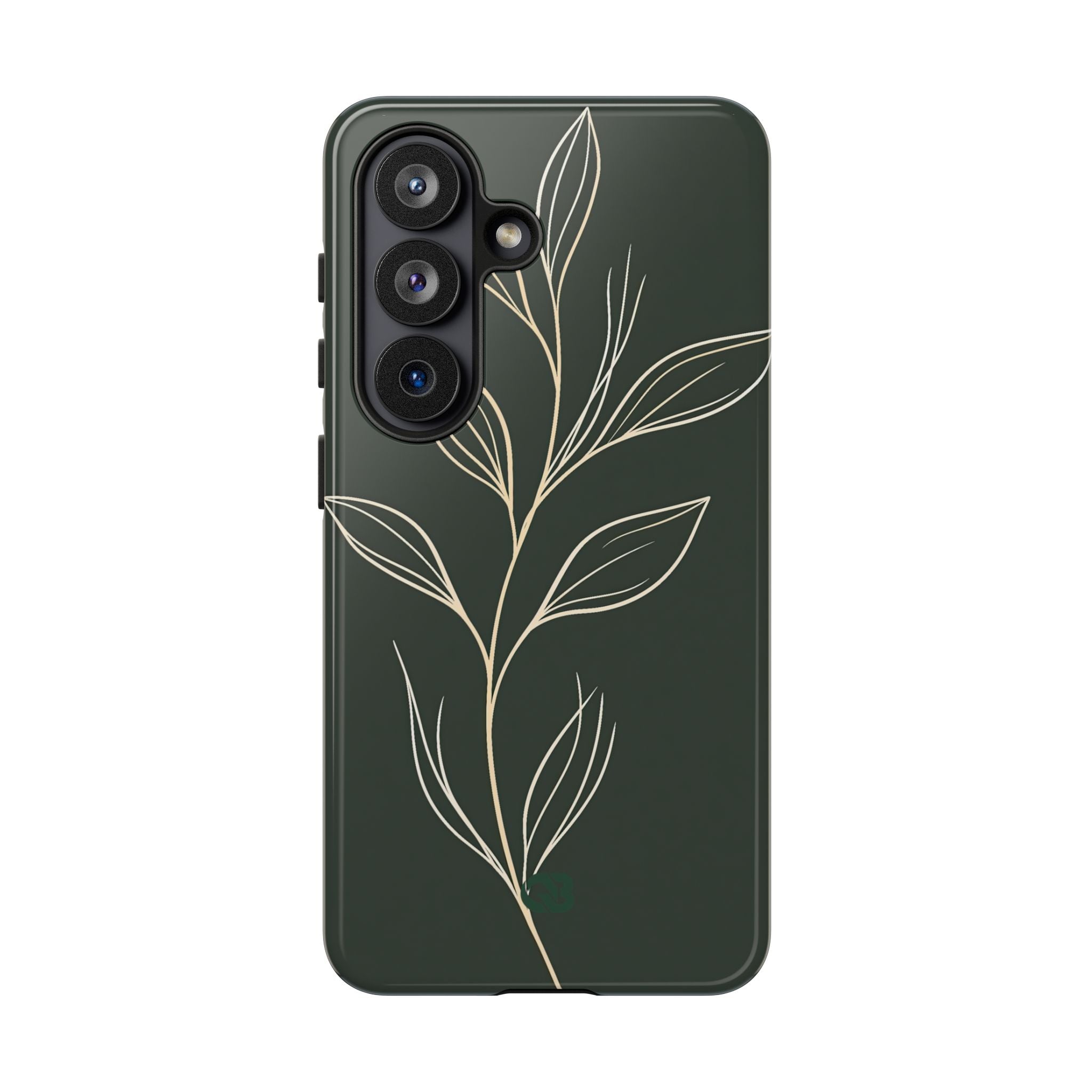 Green Tough Phone Case for Samsung - Deep Moss Willow
