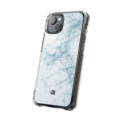 Blue Impact MagSafe Phone Case for iPhone - Glacial Neural Web