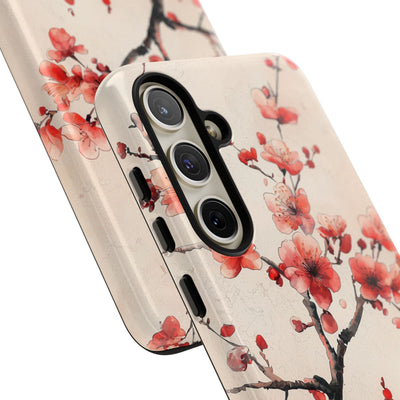 Crimson Silk Flora · Tough Phone Case for Samsung