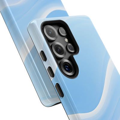 Blue Tough Phone Case for Samsung - Glacial Blue Silk