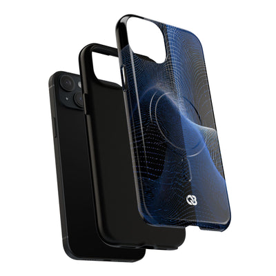 Blue Tough 2.0 Magsafe Phone Case for iPhone - Electric Blue Flux
