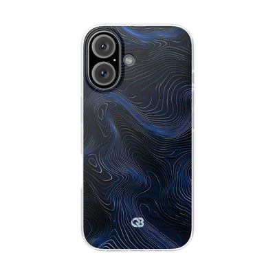 Blue Lite Phone Case for iPhone - Cobalt Contour Ridge