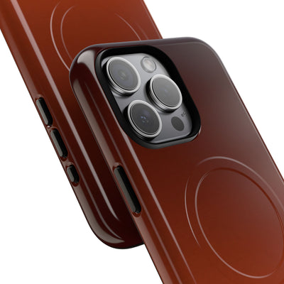Orange Tough 2.0 Magsafe Phone Case for iPhone - Obsidian Ember Fade