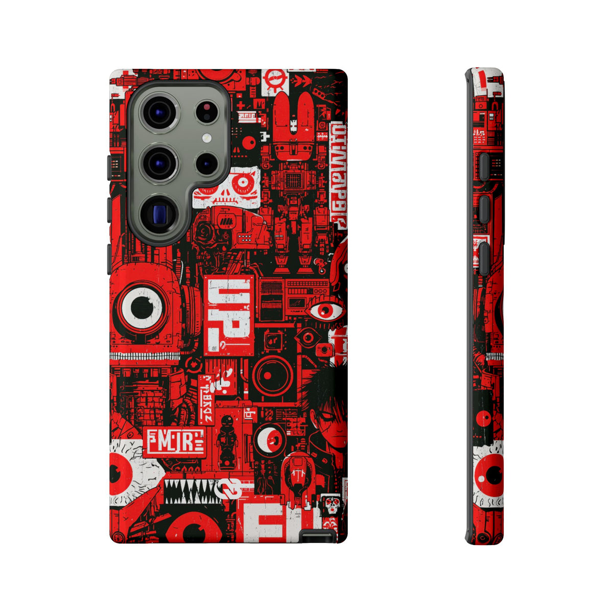 Neo Mecha Collage · Tough Phone Case for Samsung · Red