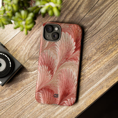 Blush Petal Plume · Tough Phone Case for iPhone · Pink