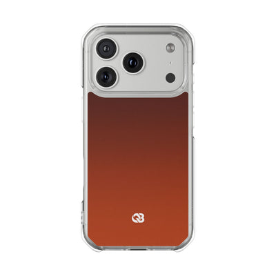 Burnt Amber Spectrum · Clear Impact Magnetic Phone Case for iPhone · Orange