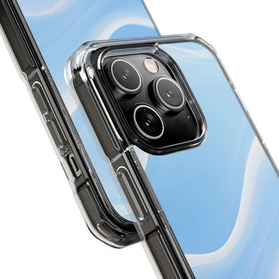 Blue Impact MagSafe Phone Case for iPhone - Glacial Blue Silk