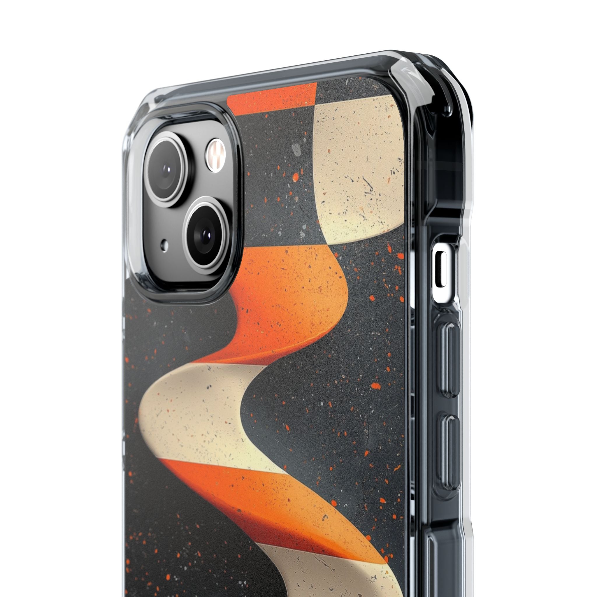 Orange Grit Twist · Impact Handyhülle für iPhone · Magsafe