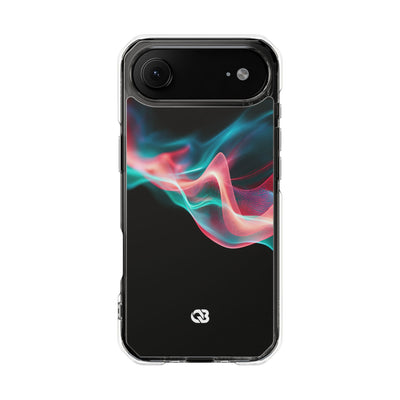 Digital Frequency · Clear Impact Magnetic Phone Case for iPhone · Black