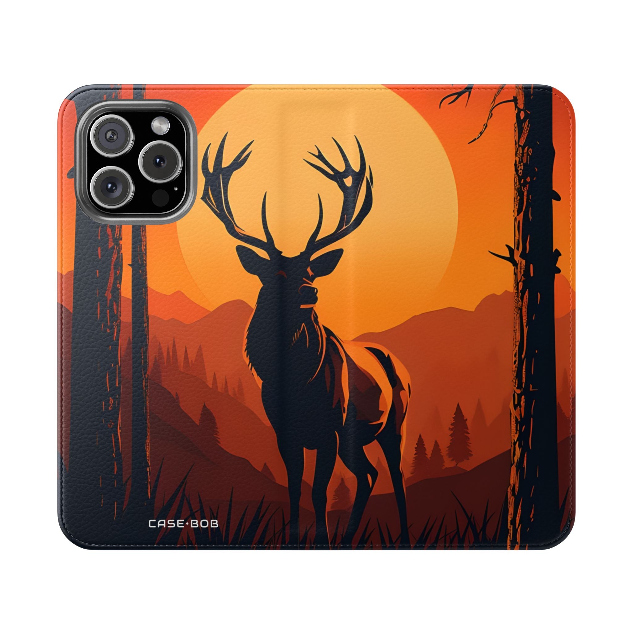 Stag Sunset - iPhone 16 Max Case - Portemonnee