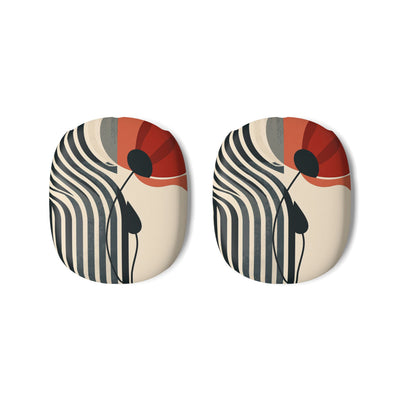 Modernist Poppy · Hard Case for AirPods Max · Beige