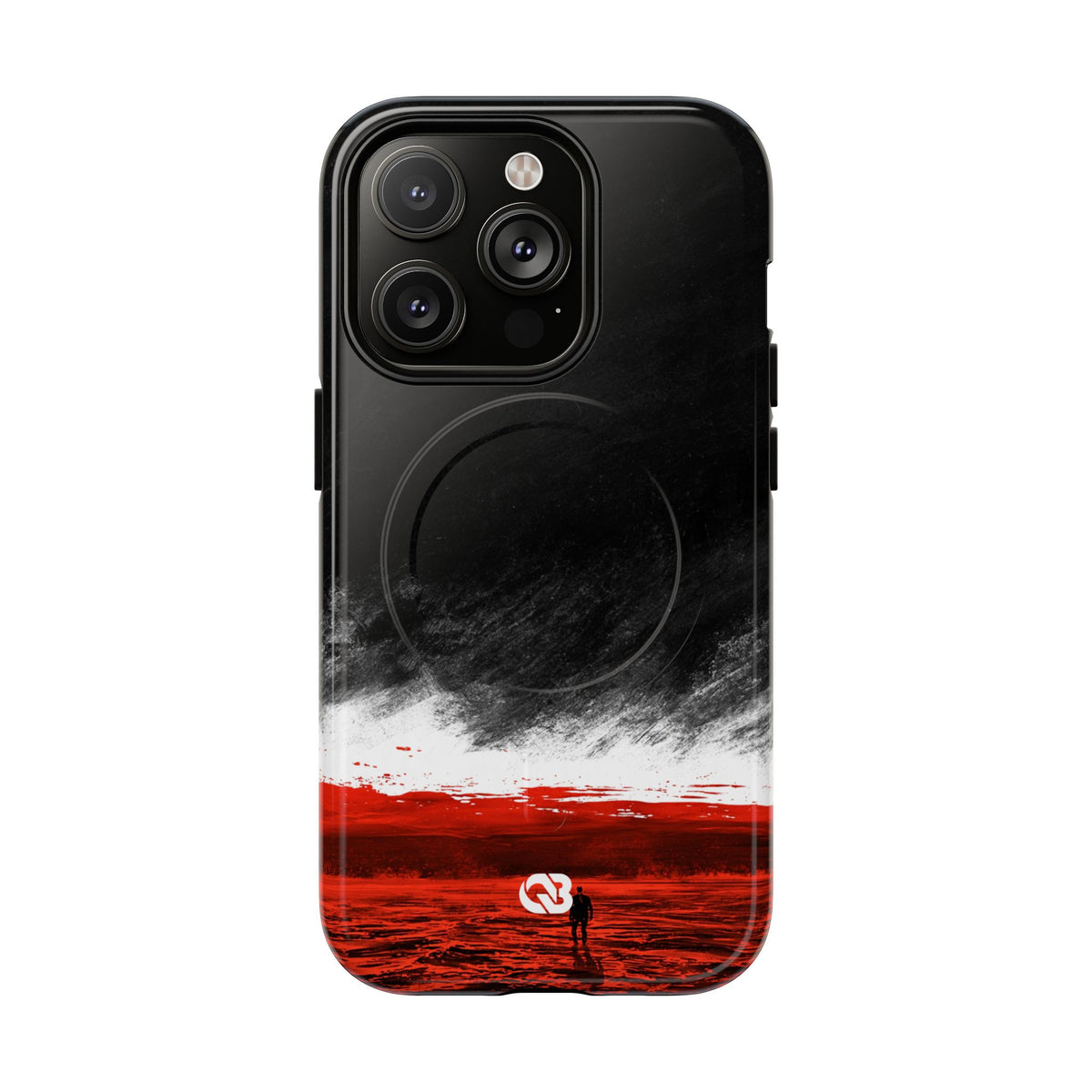Crimson Horizon · Tough 2.0 Magnetic Phone Case for iPhone · Black