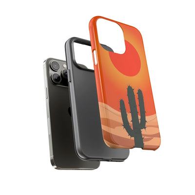 Scorched Saguaro Sunset · Tough Phone Case for iPhone