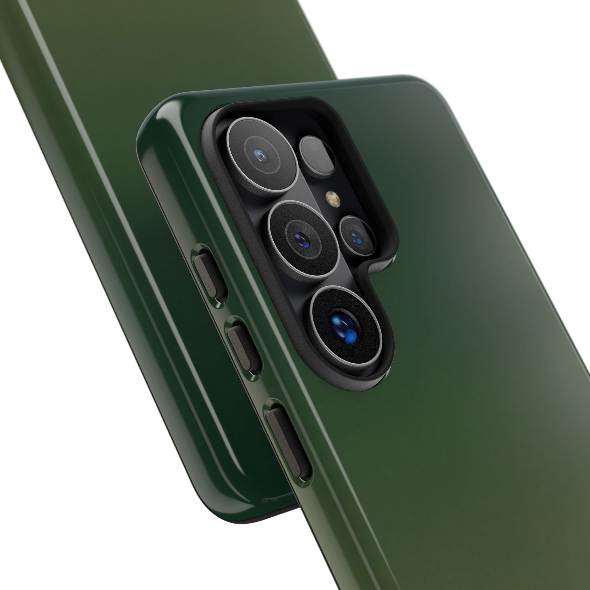 Green Tough Phone Case for Samsung - Shadow Moss Grain