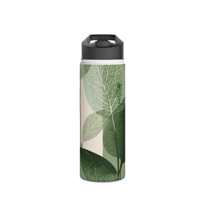 Layered Eucalyptus Study · Insulated Water Bottle · Green