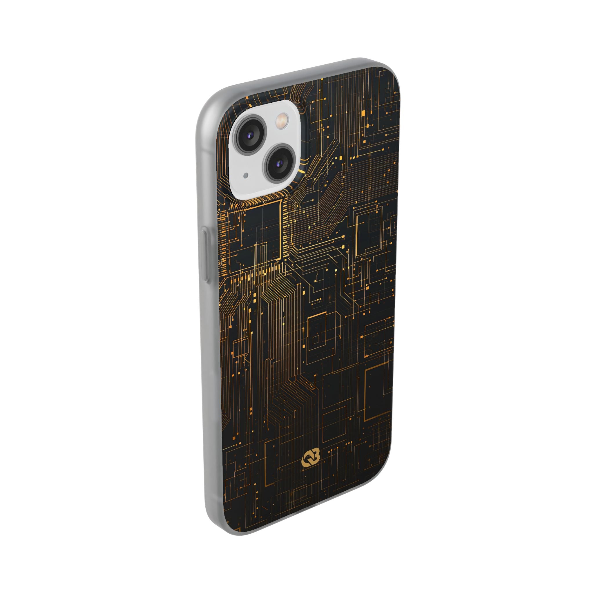Gold Lite Phone Case for iPhone - Amber Core Mainframe