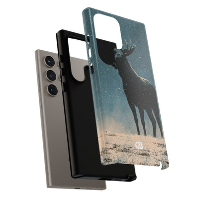 Nordic Boreal Moose · Tough Phone Case for Samsung · Blue