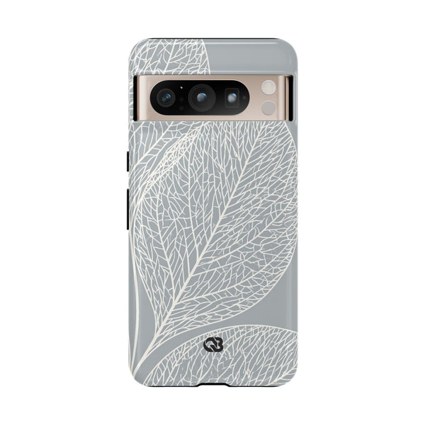 Minimal Leaf Skeleton · Tough Phone Case for Pixel ·  Grey