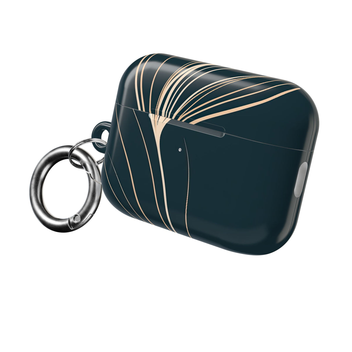 Botanical Contour · Hard Case for AirPods & AirPods Pro · Teal