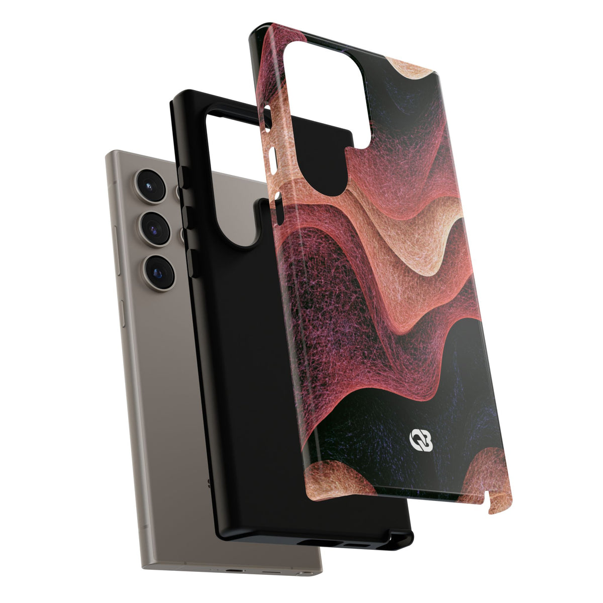 Rose Contour Waves · Tough Phone Case for Samsung · Pink