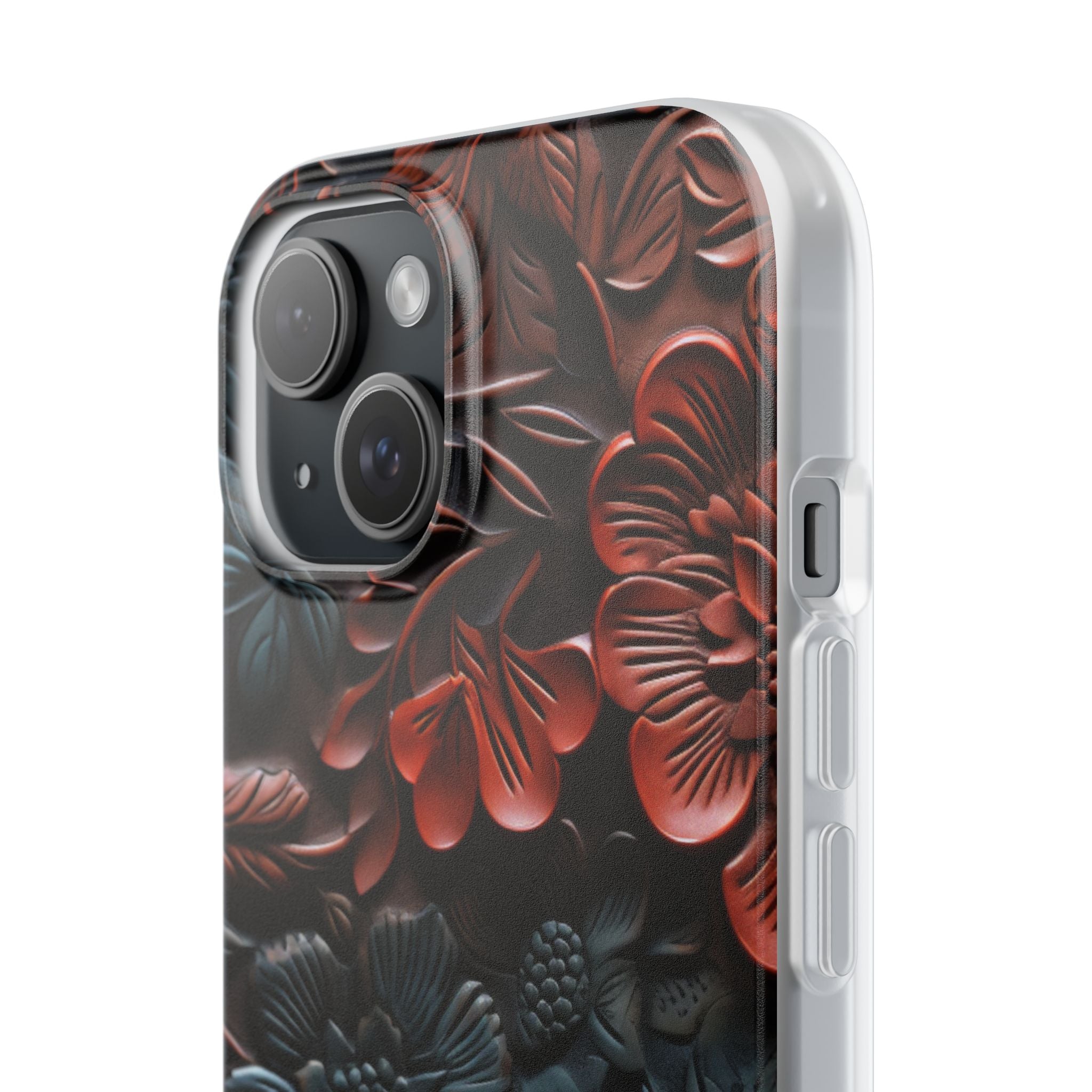 Carved Earth Bloom · Soft Phone Case for iPhone