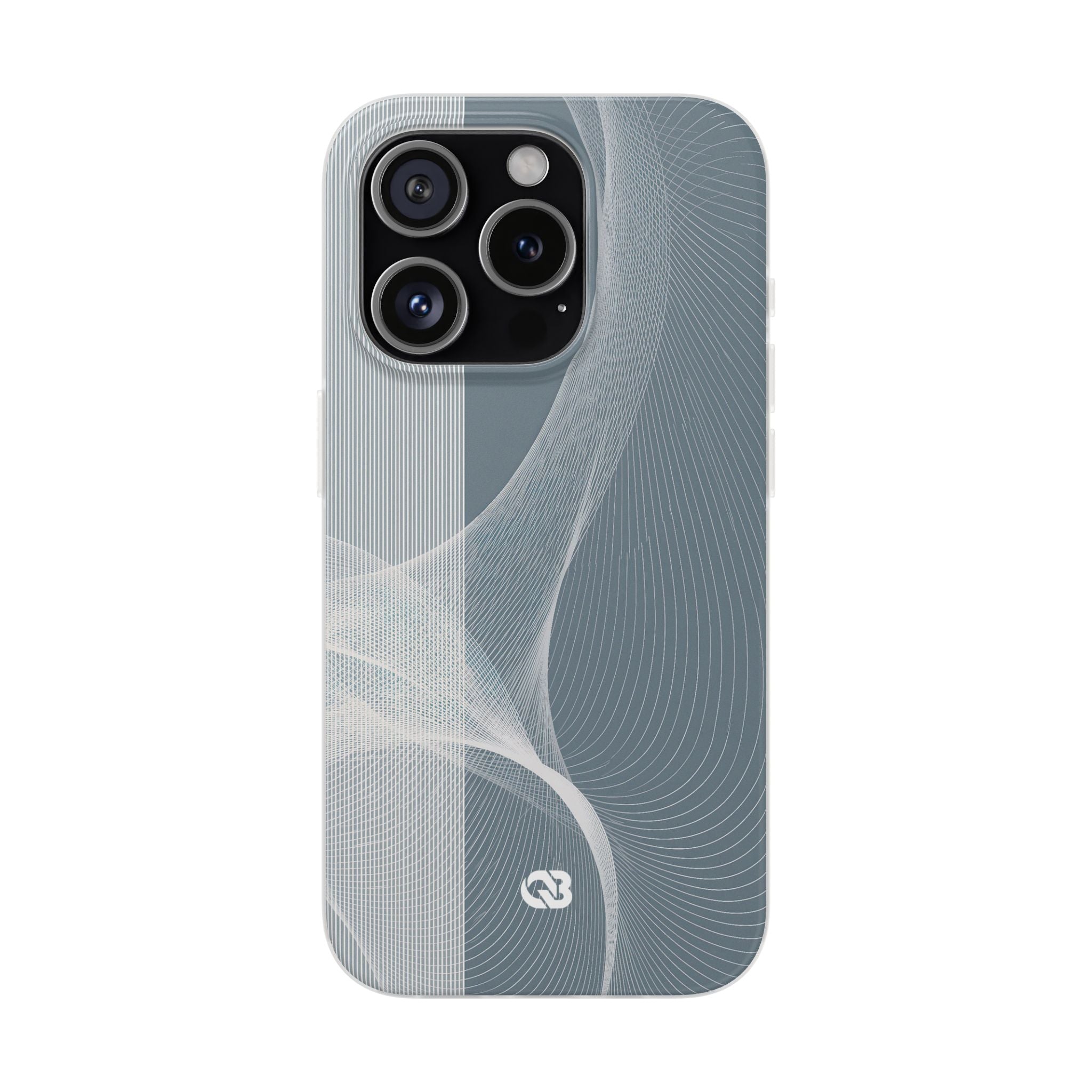 Grey Lite Phone Case for iPhone - Slate Mesh Horizon