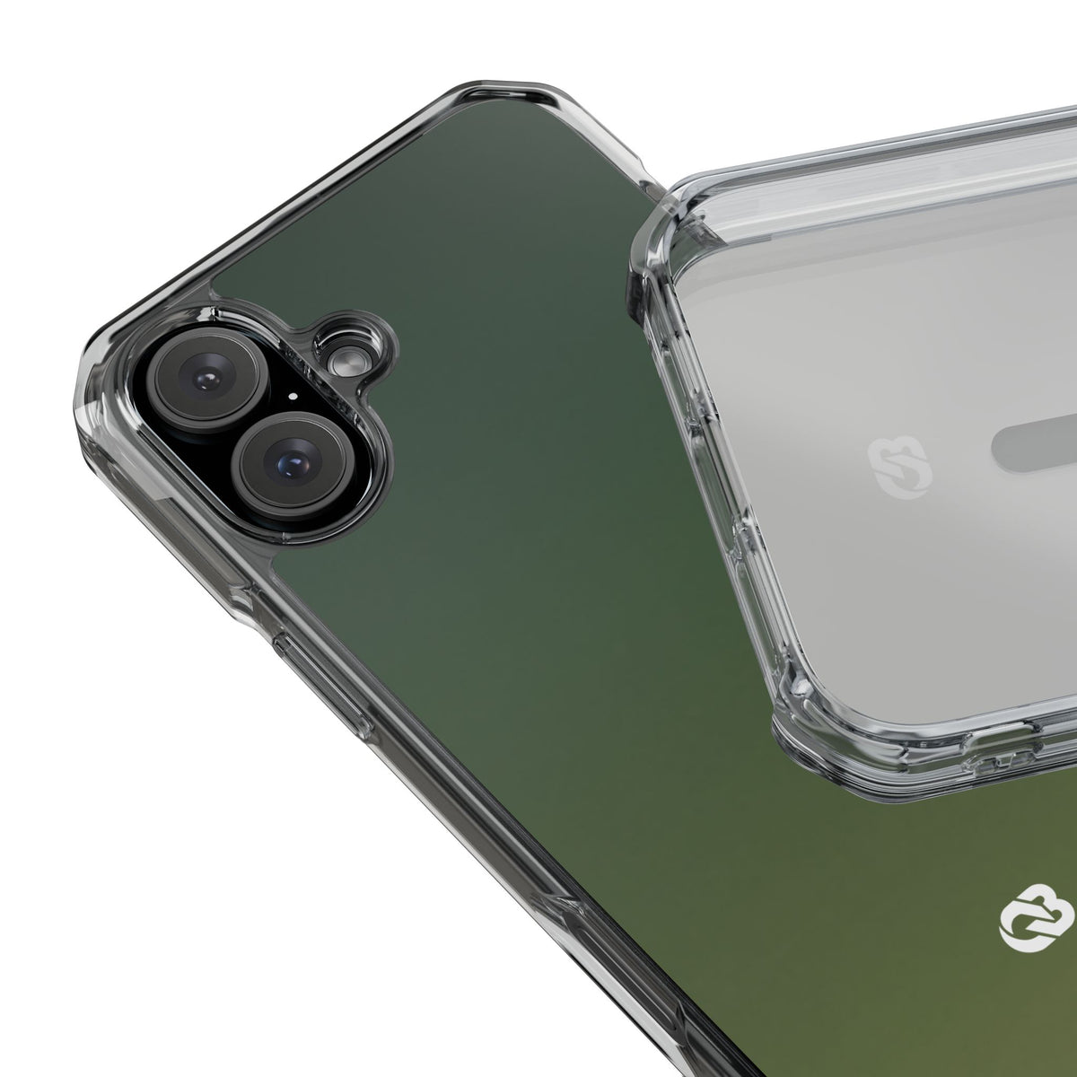 Evergreen Gradient · Clear Impact Magnetic Phone Case for iPhone ·  Green