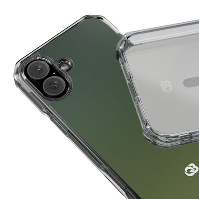 Evergreen Gradient · Clear Impact Magnetic Phone Case for iPhone ·  Green