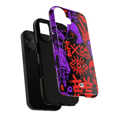 Underground Cyber Glyphs · Tough 2.0 Magnetic Phone Case for iPhone · Black