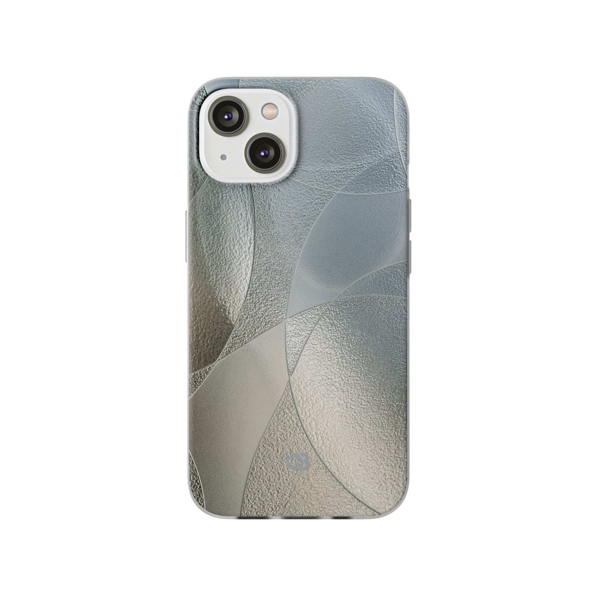 Silver Lite Phone Case for iPhone - Frosted Silver Mosaic