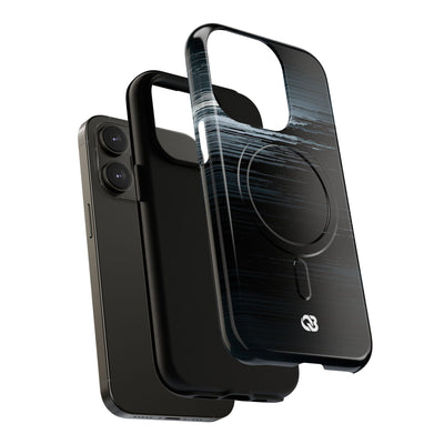 Black Tough 2.0 Magsafe Phone Case for iPhone - Frozen Signal Glitch