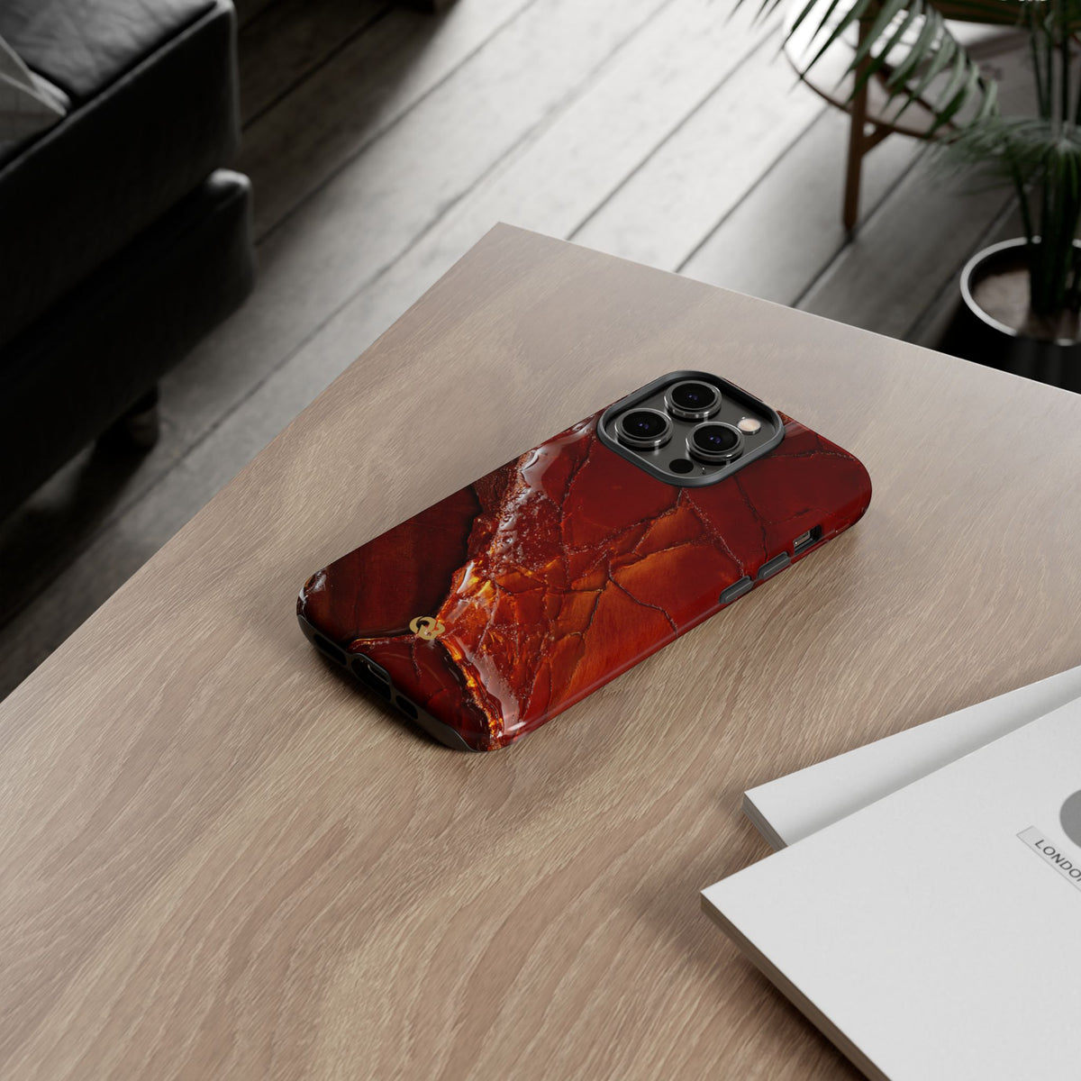 Amber Embrace · Tough Phone Case for iPhone · Brown