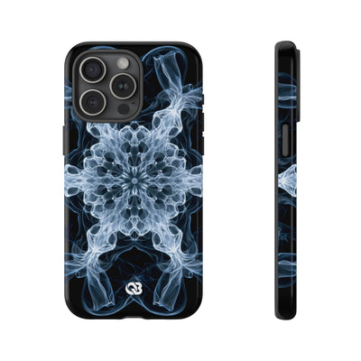 Blue Tough Phone Case for iPhone - Glacial Smoke Crown