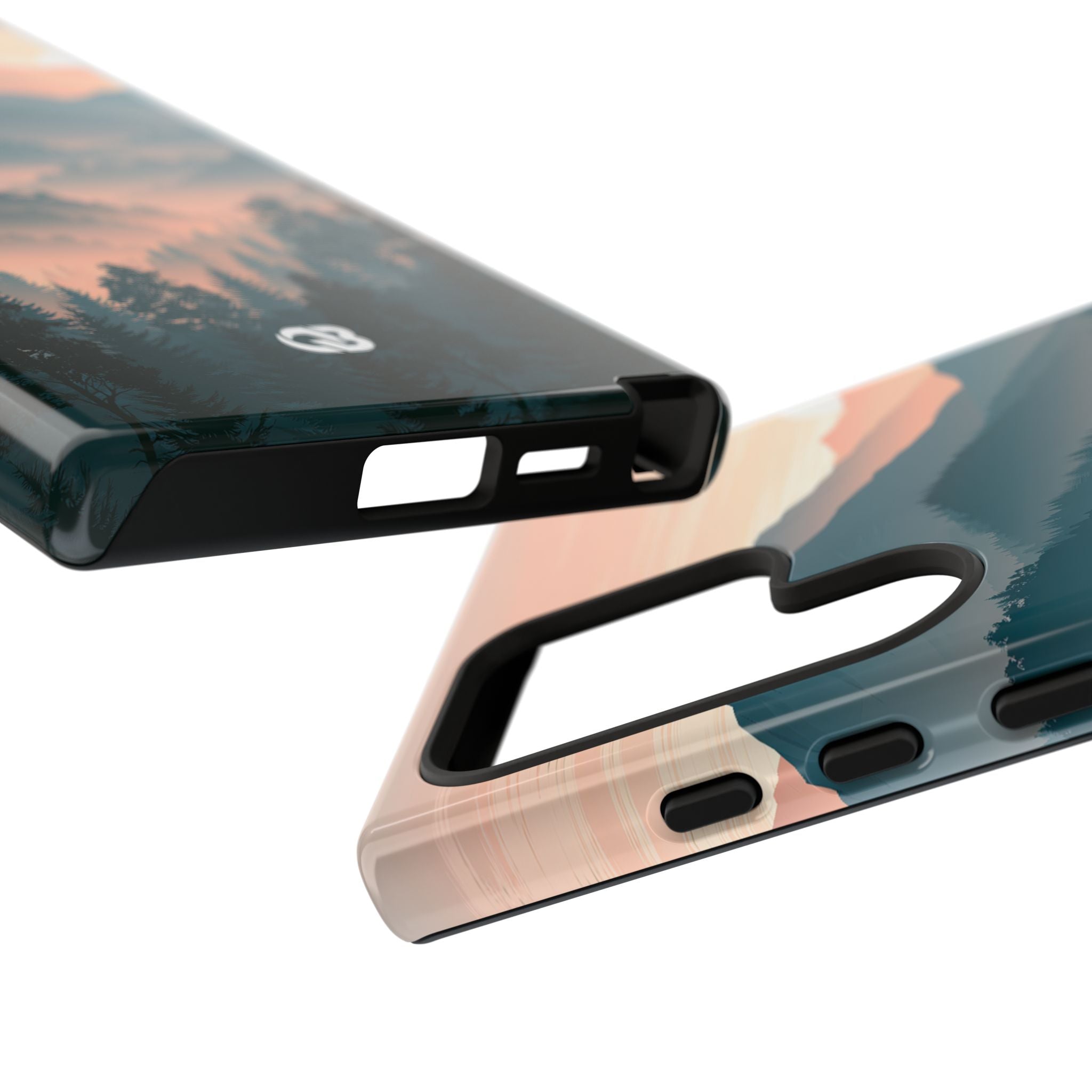 Teal Tough Phone Case for Samsung - Alpine Teal Horizon