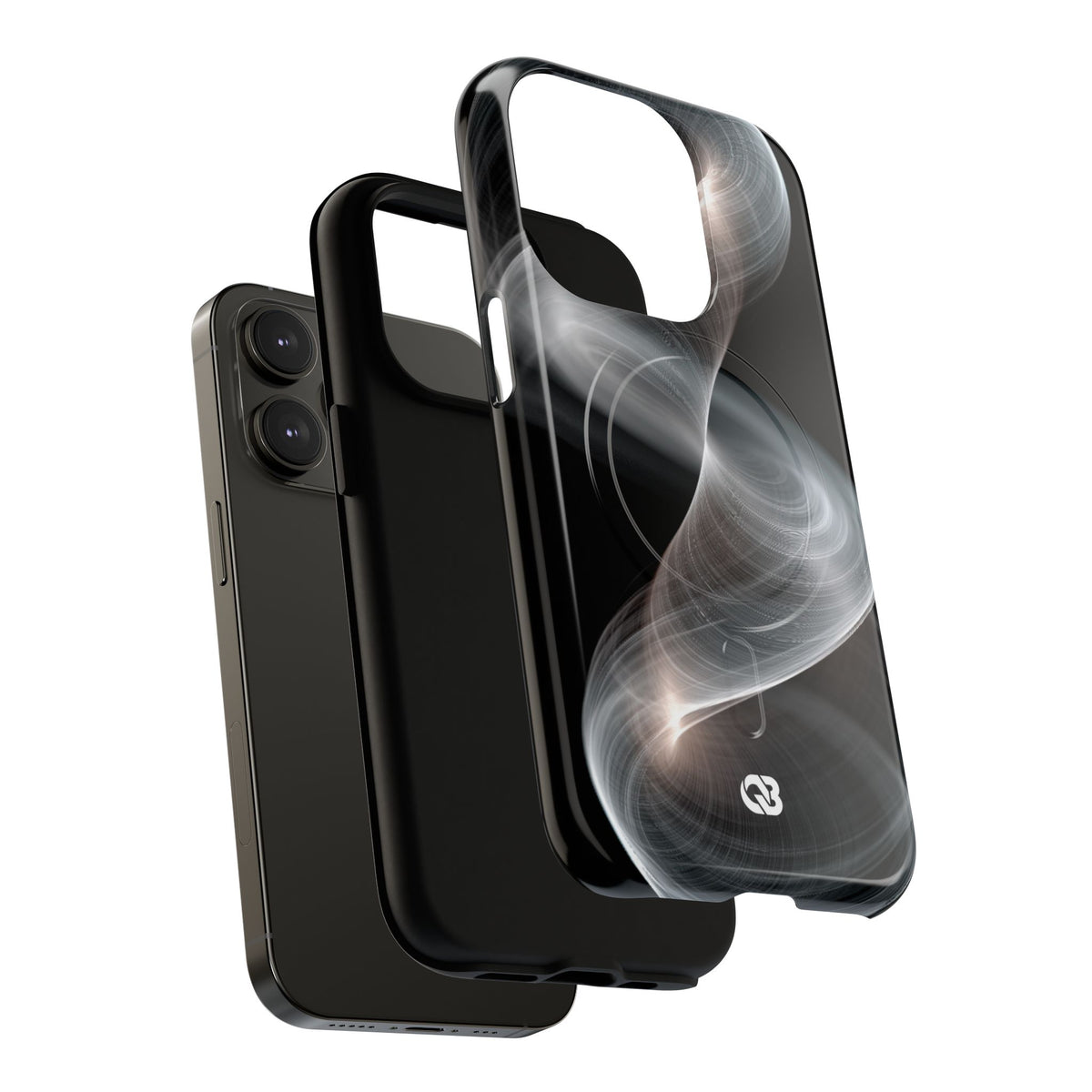 Luminous Vortex · Tough 2.0 Magnetic Phone Case for iPhone · Black