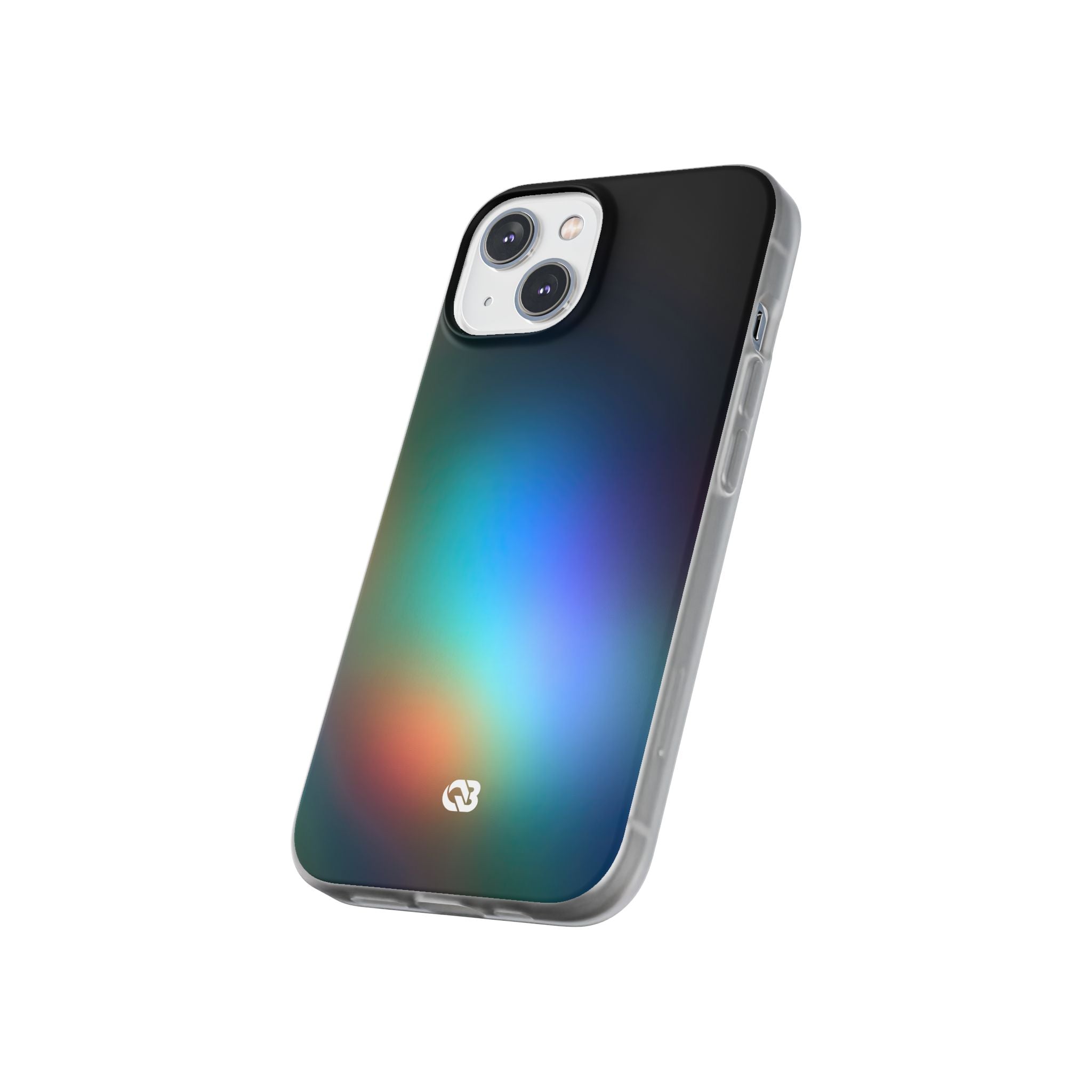 Black Lite Phone Case for iPhone - Electric Prism Grain