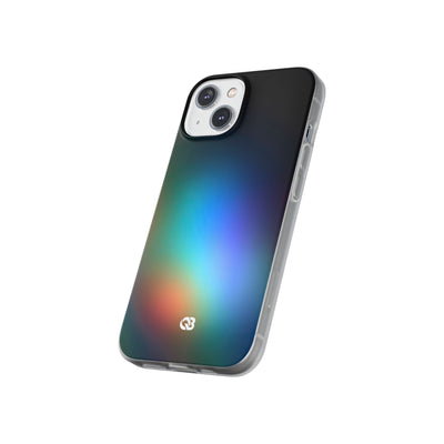 Black Lite Phone Case for iPhone - Electric Prism Grain
