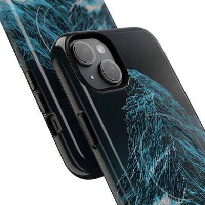 Glacial Alpine Peak · Tough 2.0 Magnetic Phone Case for iPhone · Blue