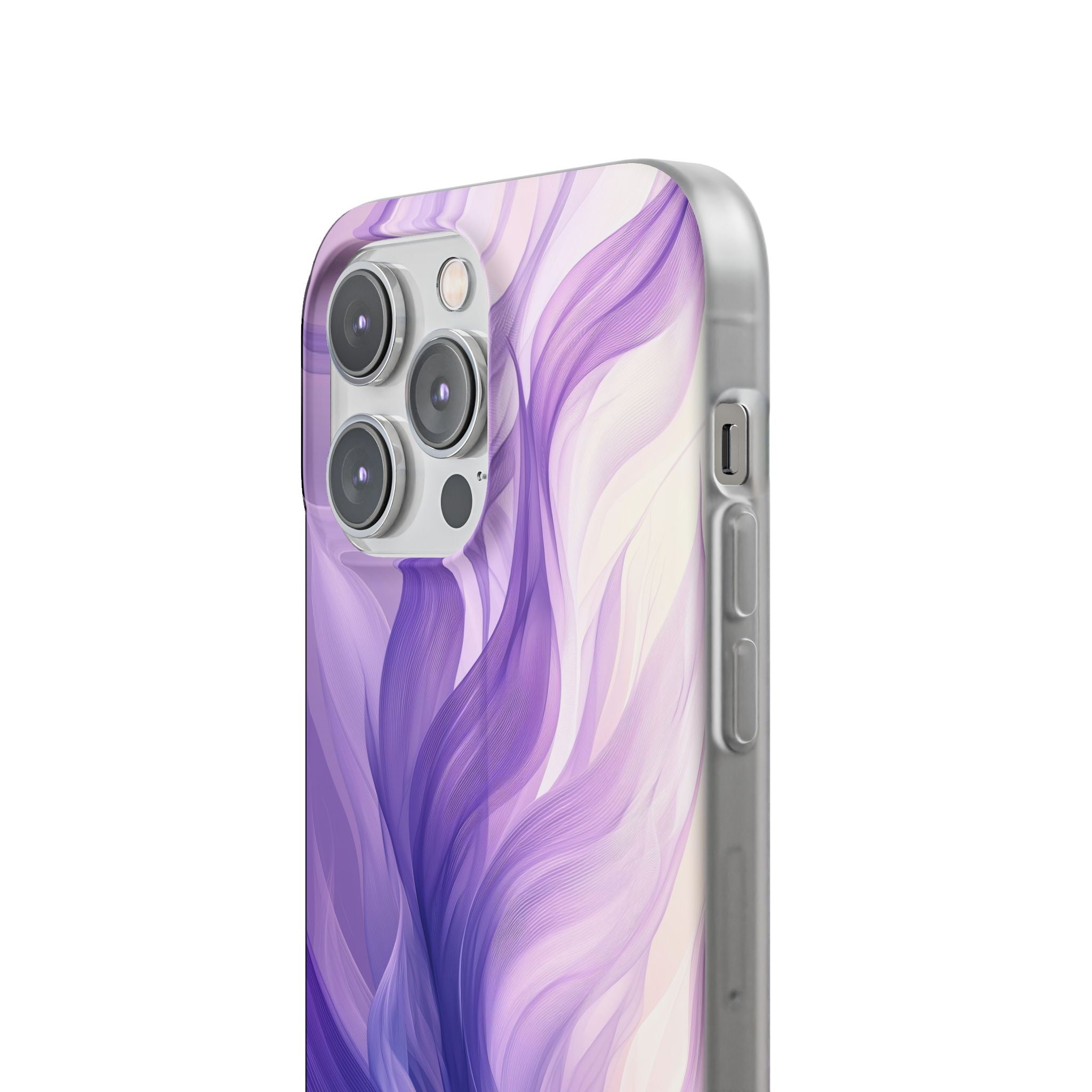Amethyst Silk Waves · Soft Phone Case for iPhone